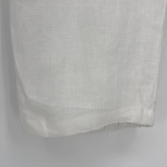 Iximo 100% Linen Paperbag Pants Women’s Size XXL in White New Without Tags! - Picture 9 of 10